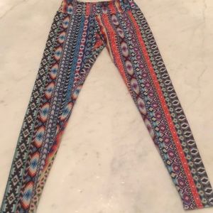 Onzie Multi-Colored Leggings, Size XS